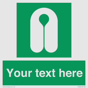 Custom sign safe condition Lifejacket